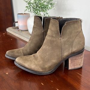 Steve Madden Olive Green Ankle Booties